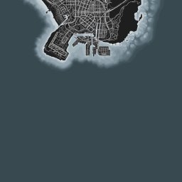 GTA 5 Map HQ | Metal Print