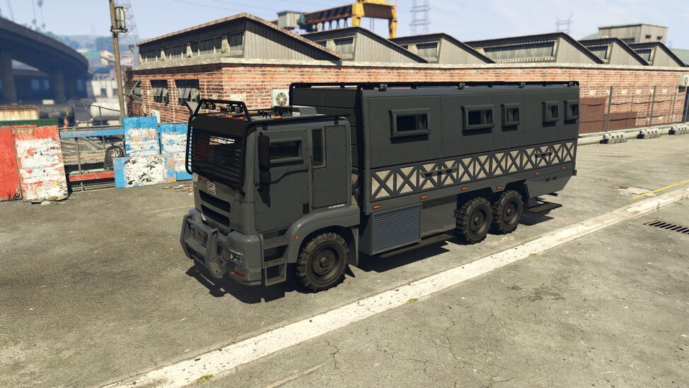 Official MTL Brickade 6x6 vehicle image used as the mobile base for the GTA Online Acid Lab